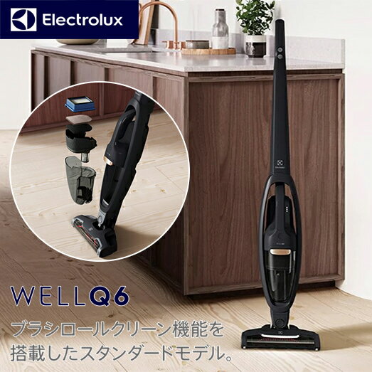 エレクトロラックス Electrolux コードレスクリーナー ウェル・キュー・シックス WQ61-1OGG グラニットグレー 掃除機 スティッククリーナー ハンディクリーナー 多機能クリーナー サイクロン式…