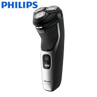 フィリップス PHILIPS シェーバー メンズシェーバー S3132/51 シルバー/ブラック 3000シリーズ 電気シェーバー 回転式 3枚刃 充電式 肌に優しい 剃り残し低減 お手入れ簡単 水洗い 父の日 髭剃り 新生活