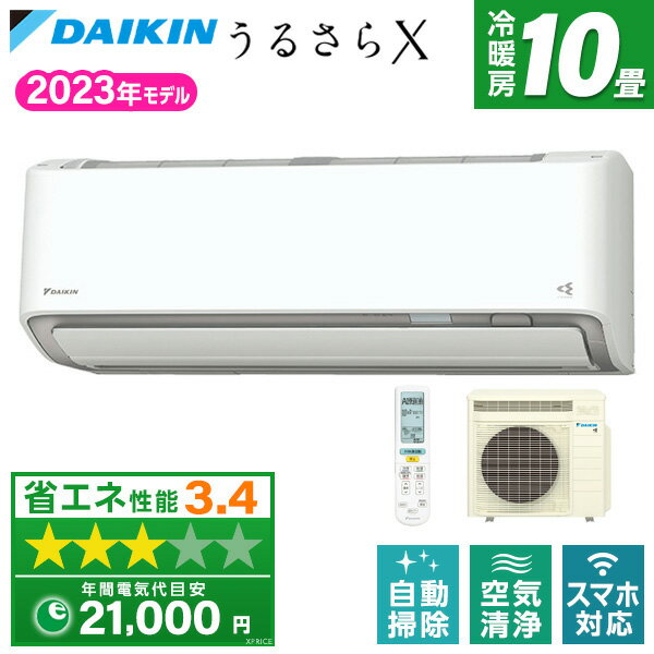 ヨドバシ.com - ダイキン DAIKIN ルームエアコン うるるとさらら うるさら7(セブン) Rシリーズ (単相100V・10畳) ホワイト  AN28TRS-W 通販【全品無料配達】