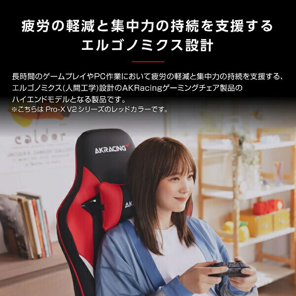 ゲーミングチェア AKRacing Pro-X オフィスチェア グレー PRO-X/GREY/V2 リクライニング 肘掛 ヘッドレスト 4Dアジャスタブルアームレスト ランバーサポート ロッキング機能 ハイエンドモデル PC作業 ゲーム 新生活