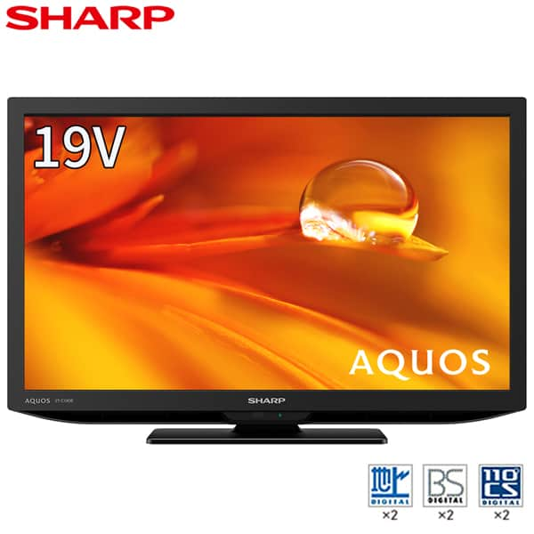 SHARP 㡼 ᡼ݾб б 2T-C19DE-B վƥ AQUOS 19V ֥å Ͼ塦BS110...