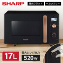 電子レンジ 17L シャープ SHARP RE-TS174-B ブラック系 黒 単機能レンジ 新生活
