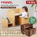 HOPPL コロコロチェア&デスク3点セット ブラックウォールナット CL-3set-BWL ホップル メーカー直送