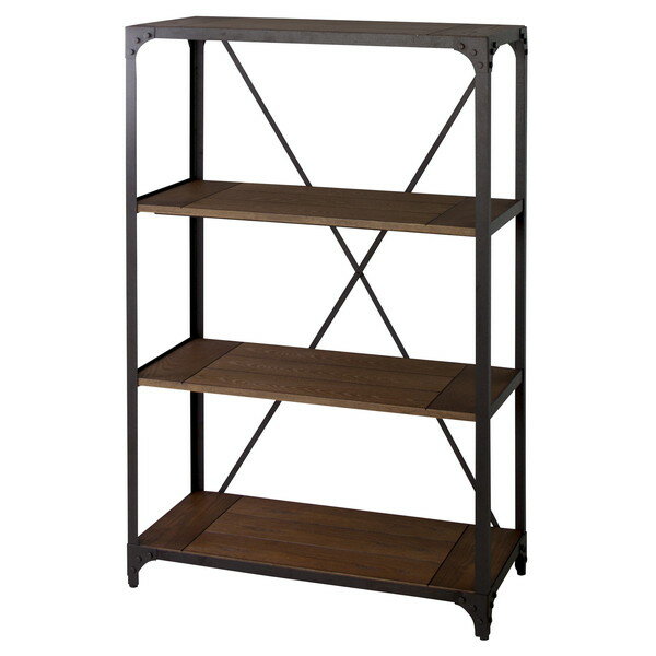 商品説明★ 細かな装飾とこだわりの塗装は、深みのあるヴィンテージ感を生み出します。スペック* サイズ：W91 X D43 X H138* スペック：天然木(アッシュ) スチール(粉体塗装) ハンマートーン仕上げ* 組立品* その他：アジャス...