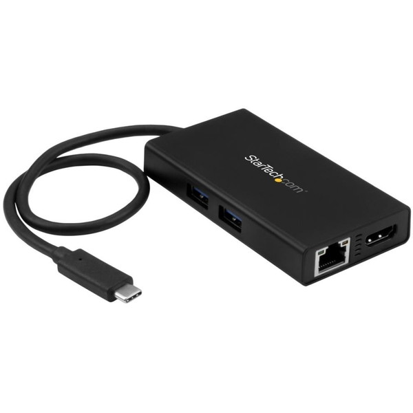 StarTech DKT30CHPD ブラック [ノートパソコン用マルチポートアダプタ(USB Type-C接続・4K HDMI・USB Power Delivery対応)]