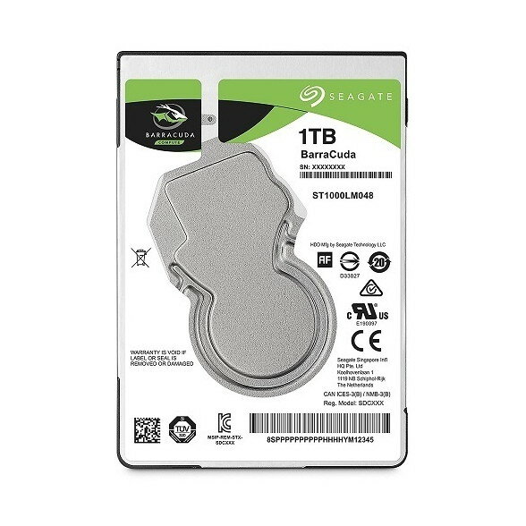 Seagate ST1000LM048 BarraCuda [2.5 ¢ϡɥǥ (1TB SATA6Gb/s 5400rpm)]