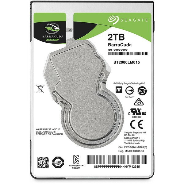 【5/10限定！エントリー＆抽選で最大100 Pバック】 Seagate ST2000LM015 2.5インチ 内蔵ハードディスク (2TB SATA600 5400)