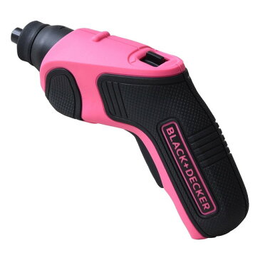 ブラック・アンド・デッカー(BLACK&DECKER) リチウムホームドライバー(3.6V) CS3651LCP ピンク 小型 軽量 電動ドライバー コードレス ネジ締め 緩め LEDライト搭載 組み立て家具 引っ越し 女性向け 簡単