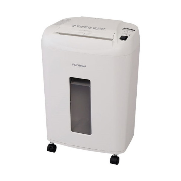 商品説明★ 一度に最大12枚細断可能なオフィスシュレッダーです。★ 約2×12mmのマイクロクロスカットで情報をしっかりと守ります。★ 移動に便利なキャスター付きです。★ グリーン購入法適合商品です。スペック* 商品サイズ（cm）：高さ約58．0×幅約39．0×奥行約27．9* 重量：約13．kg* 材質：ABS樹脂、スチール、AS樹脂、ポリプロピレン* 電源：AC100V（50Hz/60Hz）* 定格消費電力：290W（50Hz）、315W（60Hz）* 定格時間：約10分* 投入幅：約226mm* ダストボックス容量：約23L/コピー用紙約550枚* 定格細断枚数：A4コピー用紙10枚、プラスチックカード1枚（厚さ0．8mm）、ステープラー針/10号・11号* 細断速度：約2．3m/分（50Hz）、 約2．5m/分（60Hz）* 細断サイズ：約2×12mm* 安全装置：ダストボックススイッチ、加熱保護のサーマルプロテクター、温度ヒューズ* コード長：約1．2m