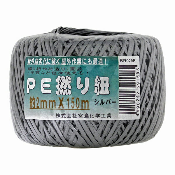 BR029E 宮島化学工業 [PE撚り紐 シルバー]