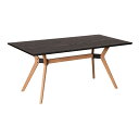 ARBOL コージー 165x85 ダイニングテーブル T BK X脚 筑波産商 メーカー直送