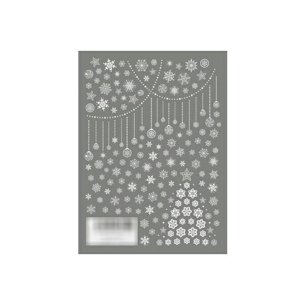 TSUMEKIRA(ツメキラ) ネイルシール 雪の結晶3 ホワイト NN-YUK-301 イングカワモト