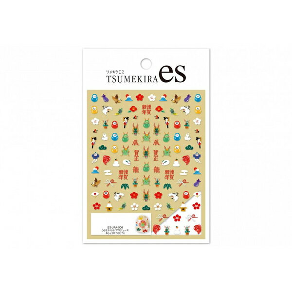 【エントリーでP5倍!20日20:00-27日1:59】 TSUMEKIRA(ツメキラ) es うらなか りか プロデュース おしょうがつ(たつ) ES-URA-008 イングカワモト