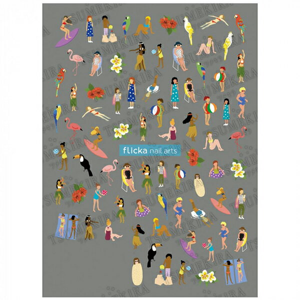 TSUMEKIRA(ツメキラ) ネイルシール flicka nail arts プロデュース1 4 seasons GIRLS Summer NN-FLI-102 イングカワモト