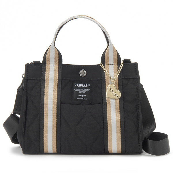 ジョリージョリ ナイロンキルト2WAYバッグ JJ-2025152-001 Jolie Joli ブラック