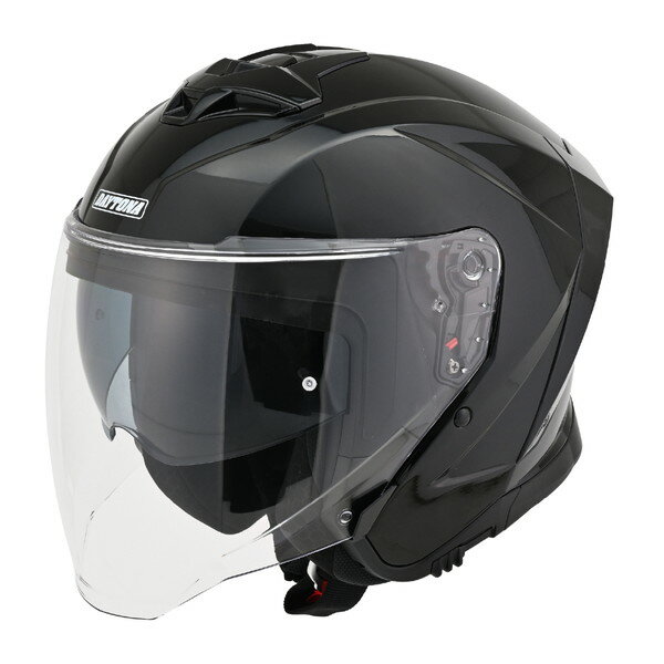Helmets - D61071 DN006SJジェットヘルメットBK/XL デイトナ バイク用 SG規格 高強度ABS スポーツ設計 インナーバイザー / スピーカーホール 装備 ブラック XLサイズ(61-62cm)