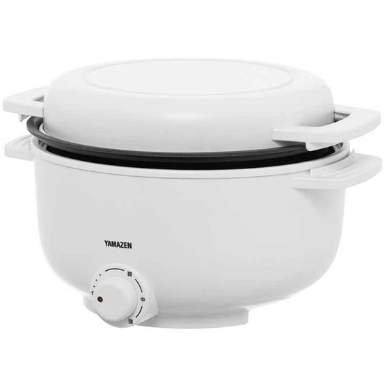 YMCP-S650(W) 山善 ホワイト [グリル鍋]