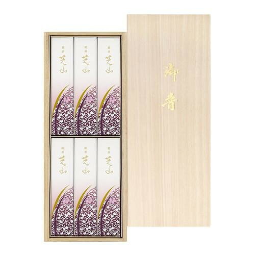 incense Sticks - 銘香芝山 桐箱6箱入 65016 日本香堂