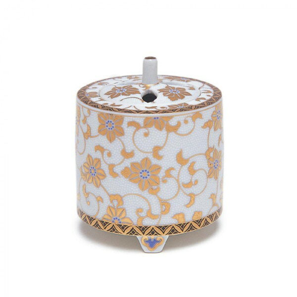 incense Burners - 香炉 白粒 切立型 九谷焼 79503 日本香堂