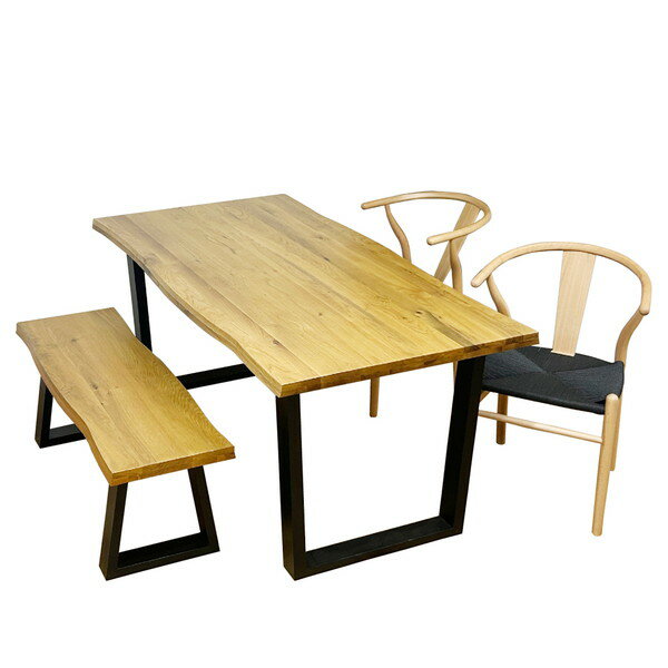 商品説明★ 高級感ある一枚板風幅160cmダイニングテーブル。★ 天板は厚み40mmのオーク材無垢を使用し、存在感のあるアイテム。★ 脚部分はアジャスター付きでガタツキ調整も可能。★ 北欧風モダンで掛け心地抜群のダイニングチェアー。★ チェ...