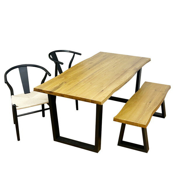 VT-01-180-4-B-OAK-BKWH 後藤家具物産 [ダイニングテーブル 4点セット] メーカー直送