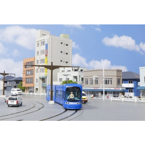 総合通販PREMOA 楽天市場店の【エントリーでP5倍!20日20:00-27日1:59】 40-103-E ユニトラム E 曲線 軌道プレート 交差点 左 KATO｜アングル2