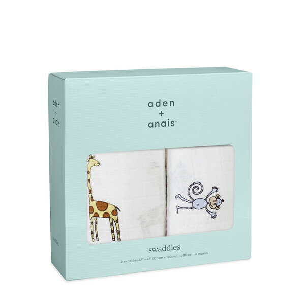エイデンアンドアネイ スワドルジャングルジャム 2枚 SWADAB4023 aden + anais
