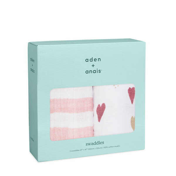 エイデンアンドアネイ スワドルハートブレイカー 2枚 SWADAB4055 aden + anais