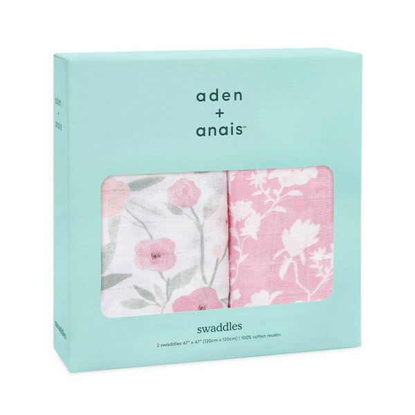 エイデンアンドアネイ スワドルモンフルール 2枚 SWADABASWC20007J aden + anais
