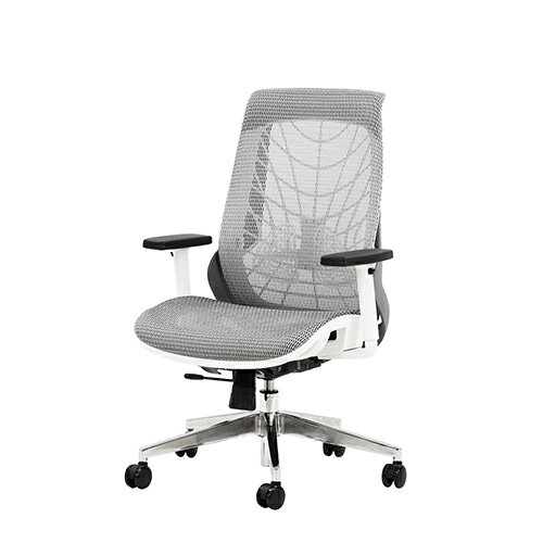 WLB-1A-W-WH Netforce ホワイト ウェルビー [オフィスチェア (肘付き)] メーカー直送 [2]