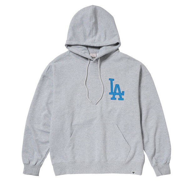 MLB STANDARD EMBLEM LOGO HOODIE LAドジャース GRAY L サイズ ML0625FW04 fanatics スウェットシャツ