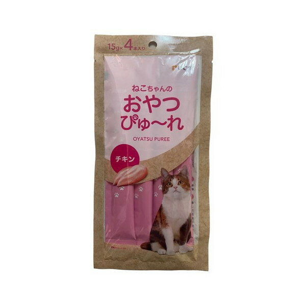ねこちゃんのおやつぴゅ〜れ チキン 15g×4本入り DCM