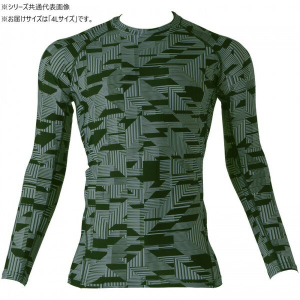 乐天商城 - 桑和 0085-40 長袖サポートシャツ 4Lサイズ スクエアアーミー(409) G.G. 桑和