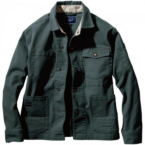 桑和 1472-00 長袖カバーオール 4Lサイズ アーミー(82) Dandy Dad 桑和