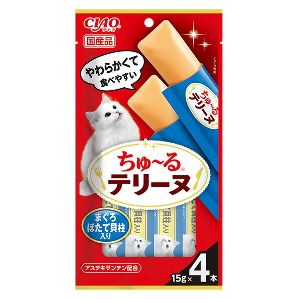 CIAO ちゅ〜るテリーヌ まぐろ ほたて貝柱入り 15g×4本 いなばペットフード