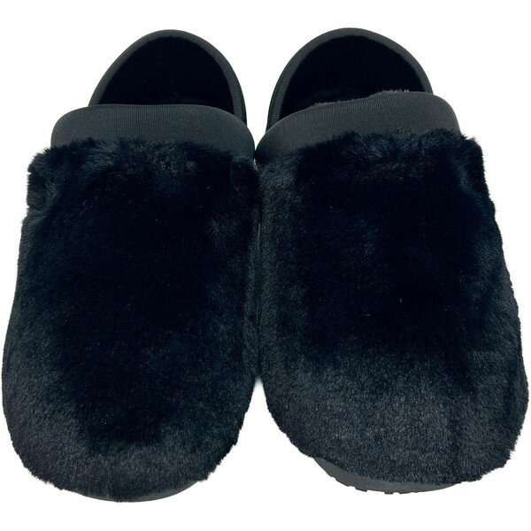 メイ SHL253107 FUR MOC ブラック S MEI [モックシューズ]