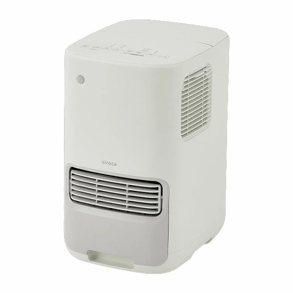 セラミックファンヒーター ヒーター シロカ siroca SH-3D251 ホワイト ポカプラス [加湿機能付き セラ..