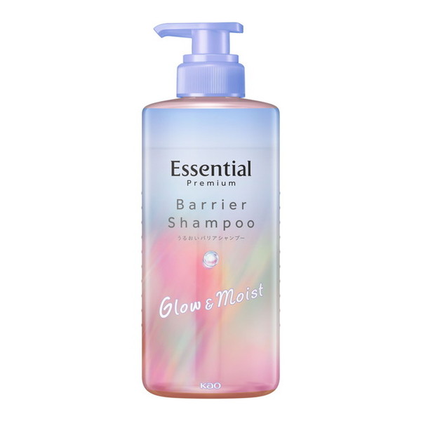 【エントリーでP5倍!20日20:00-27日1:59】 エッセンシャル プレミアム うるおいバリアシャンプー グロウ&モイスト ポンプ 450ml 花王