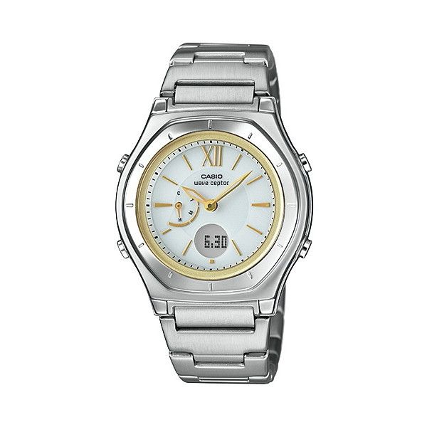 CASIO カシオ LWA-M160D-7A2JF ホワイト×シルバー ウェーブセプター ソーラー コンビネーション [ソー..