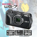 リコー RICOH WG-7 ブラック コンパクトデジタルカメラ 防水 防塵 耐衝撃 全天候タフボディ アウトドア 高画質 動画撮影 マクロ撮影 Webカメラ搭...