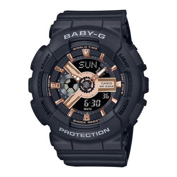 OMEGA - 腕時計 時計 CASIO カシオ BABY-G レディース BA-110XRG-1AJF ベイビーG ベイビージー ベビーG ベビージー クォーツ ウォッチ ブラック 黒 誕生日 新生活 クリスマス 母の日 ギフト プレゼント BA110XRG1AJF
