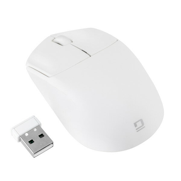 MUS-RKT249W Nakabayashi ホワイト [小型無線静音3ボタンBlueLEDマウス]