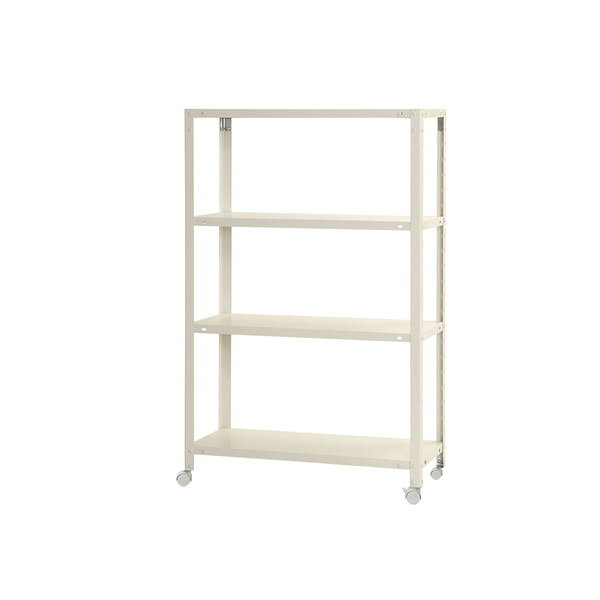 商品説明★ 耐荷重1段/40kg総積載荷重80kgまでキャスター付ラックで移動も簡単です。中段の変更が簡単なスチールラックです。豊富なサイズ展開で欲しいが見つかる!!様々な収納場所に合わせて便利に使えます。おしゃれなインテリアラック。スペック* 材質: スチール製* 商品サイズ: 外寸: 幅81.4×奥行41.2×高さ123.5cm* 棚板枚数4枚* 生産国: 日本
