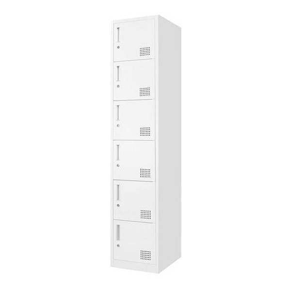 【法人限定】 FAC-S6-2-W-WH Netforce ホワイト ファシル [スリム スチールロッカ...