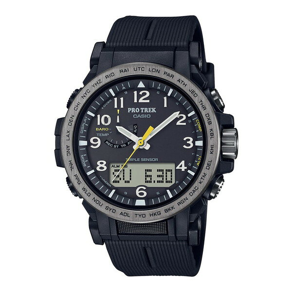 腕時計 時計 CASIO カシオ PRO TREK プロトレック メンズ PRW-51Y-1JF Climber Line ソーラー充電 ウォッチ ブラック 黒 誕生日 新生活 クリスマス 父の日 ギフト プレゼント PRW51Y1JF