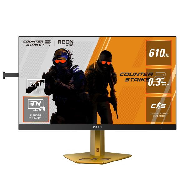 CS24A/P/11 AOC [ゲーミング液晶ディスプレイ 24.1型/1920×1080/HDMI、DisplayPort/ブラック/スピーカー：なし/610Hz]