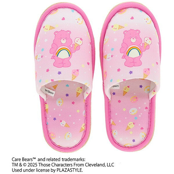 5555003700 ケアベア スイーツラブベア スリッパ 水野