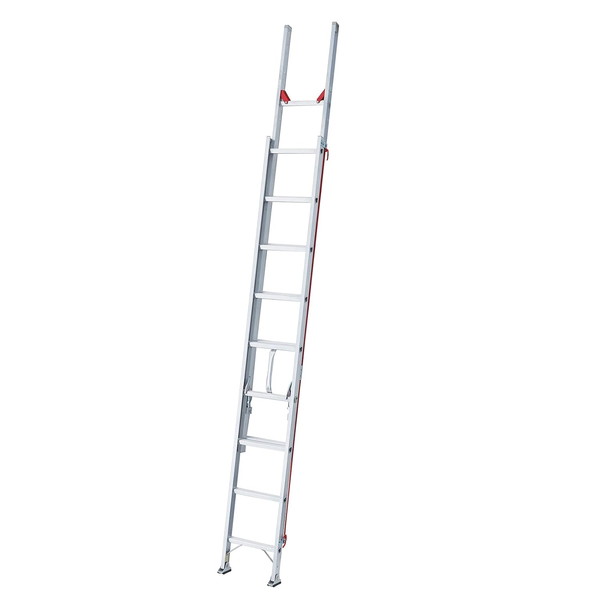 Ladders - 【法人送り限定(個人宅配送不可)】ラクノリ2連はしご 5.83M 長谷川工業 メーカー直送