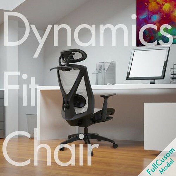 DF-1HR-W-GY Netforce ローズグレー ダイナミクスフィットチェア ヘッドレスト付き ハンガー付き メーカー直送 [2]