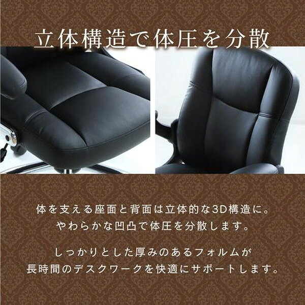 BLAZE-mini-W-BK Netforce ブラック オフィスチェア エグゼクティブチェア ブレイズmini メーカー直送 [3]